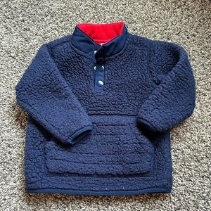 Carter’s fleece button pullover 18 months toddler boy blue and red
